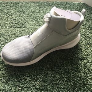 Puma Rebel Mid Wins silver shoes